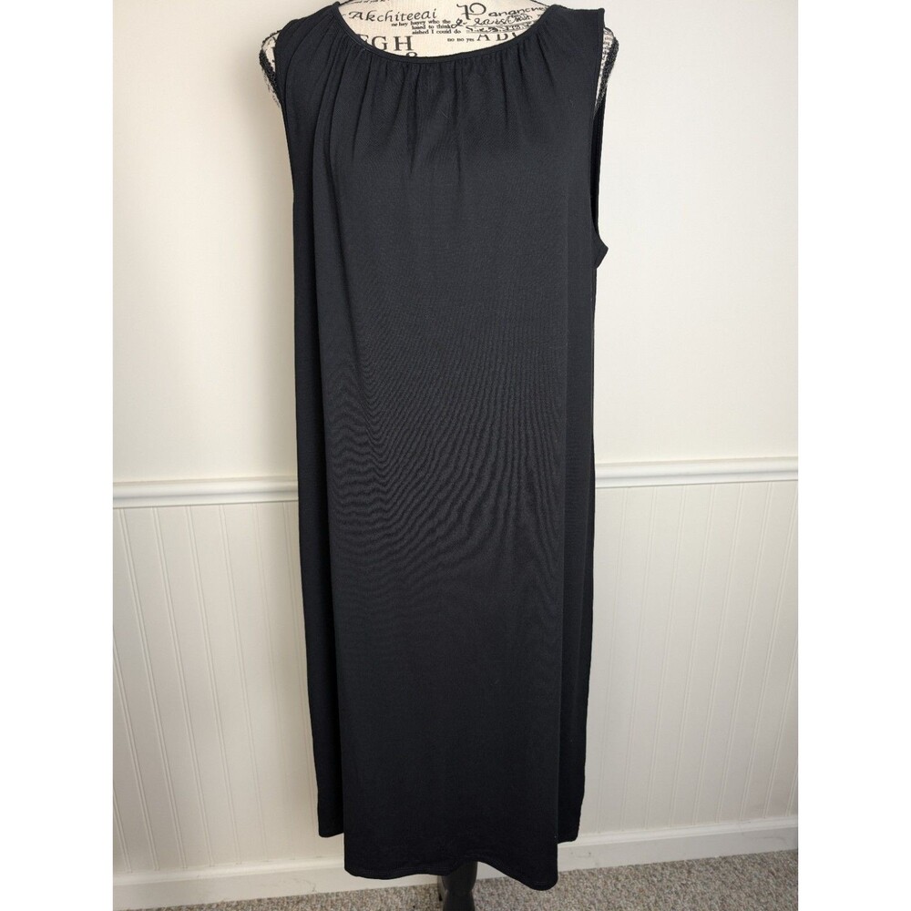 J. Jill Tank Dress Medium Wearever Collection Stretch Black Capsule Minimalist